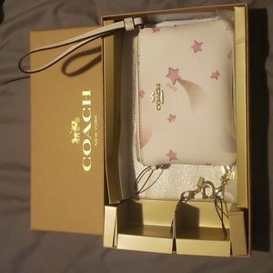 COACH chalk wristlet